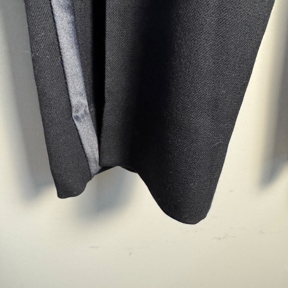 Pronto Uomo Men's 100% Wool Dress Pants Black Size Tag: 40‎ Leg Stripe Formal - Picture 2 of 12